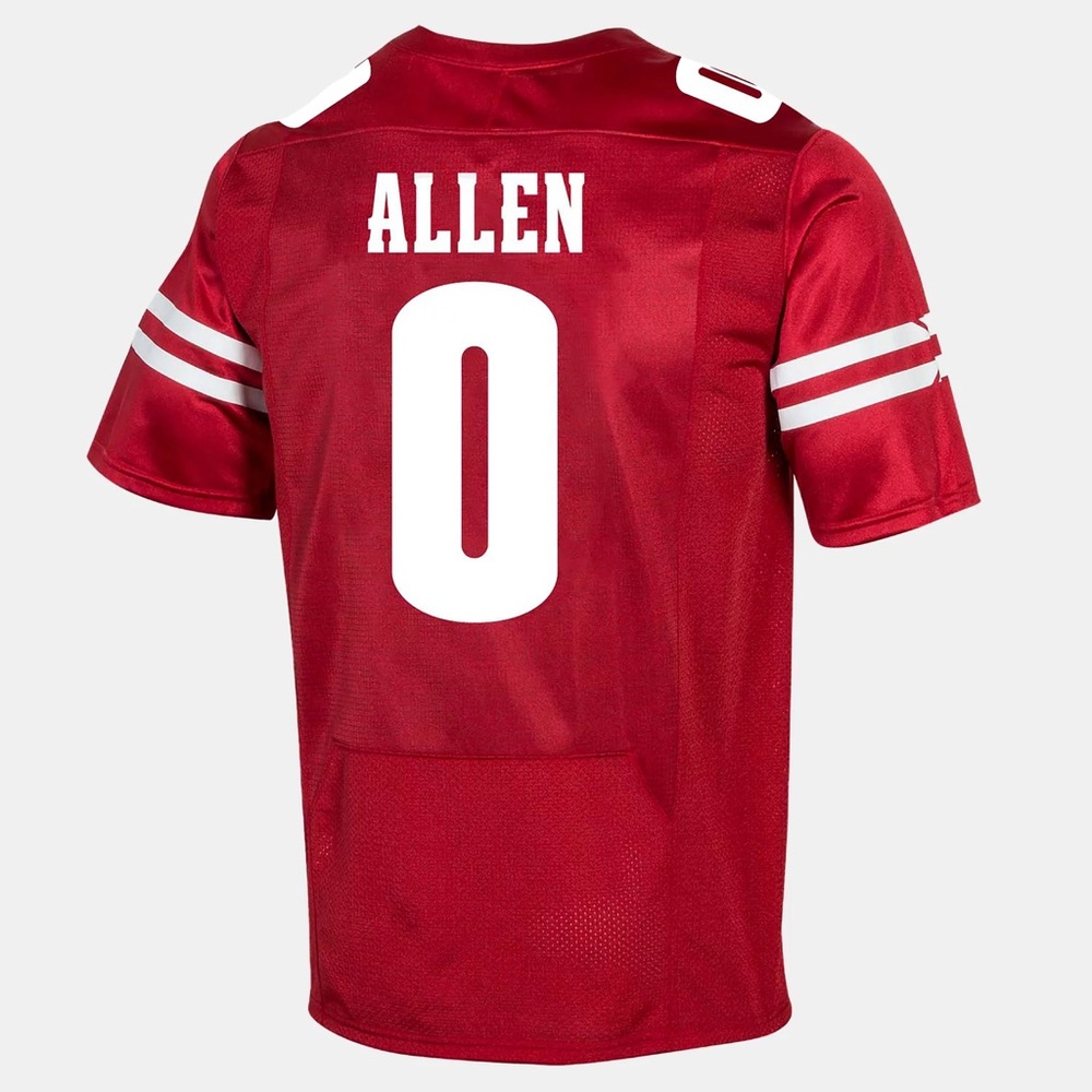 Men's Under Armour Wisconsin Badgers Braelon Allen Football Jersey XXL NWT